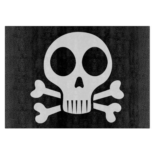 Planche À Découper Conception de crâne de pirate (Devant)
