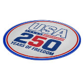 Planche À Découper Conception de drapeau patriotique USA 250 ans de l (Coin)