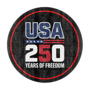 Planche À Découper Conception de drapeau patriotique USA 250 ans de l