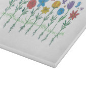 Planche À Découper Conception de fleurs en croissance (Coin)