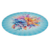 Planche À Découper Conception de fleurs florales aquarelle-24683 (Coin)