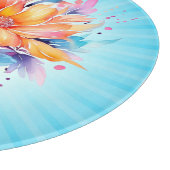 Planche À Découper Conception de fleurs florales aquarelle-24683 (Coin)