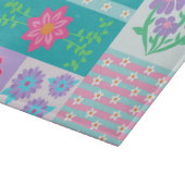 Planche À Découper Conception de fleurs vibrantes en fleurs (Coin)