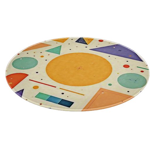 Planche À Découper Conception de formes géométriques Abstraites (Coin)