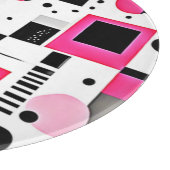 Planche À Découper Conception de géométrie rose Art Pop (Coin)