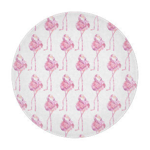 Planche À Découper Conception de la série de Flamants roses d'appel d