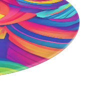 Planche À Découper Conception de la vague arc-en-ciel (Coin)