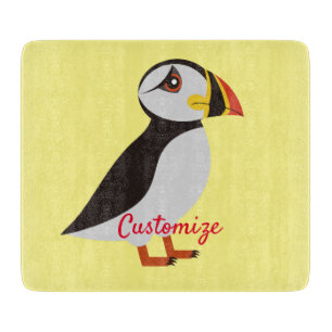 Planche À Découper Conception de macareux de l'Atlantique Cute Thunde