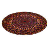 Planche À Découper Conception de mandala marron floral (Coin)