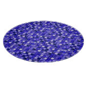 Planche À Découper Conception de mosaïque bleue abstraite avec textur (Coin)