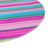 Planche À Découper Conception de motif à rayures arc-en-ciel vibrant (Coin)