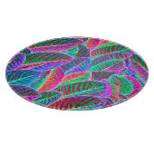 Planche À Découper Conception de Motif de feuille vif (Coin)