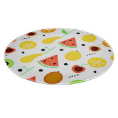 Planche À Découper Conception de motif de fruits tropicaux (Coin)