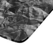 Planche À Découper Conception de Motif de papier 3d noir brut (Coin)