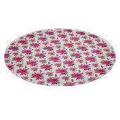 Planche À Découper Conception de motif floral Fleurs roses (Coin)