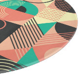 Planche À Découper Conception de Motif géométrique rétro (Coin)