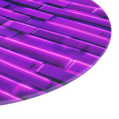 Planche À Découper Conception de mur de brique néon futuriste (Coin)