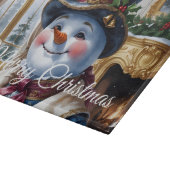 Planche À Découper Conception de Noël de Snowman victorien (Coin)