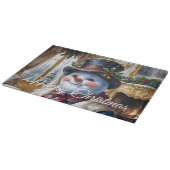 Planche À Découper Conception de Noël de Snowman victorien (Coin)