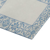 Planche À Découper conception de papeterie bleue de carreau d'Azulejo (Coin)
