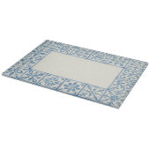 Planche À Découper conception de papeterie bleue de carreau d'Azulejo (Coin)