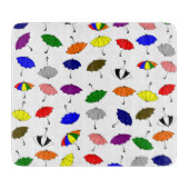 Planche À Découper Conception de parapluies colorés (Devant)