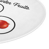 Planche À Découper Conception de pomme, poire et grenade (Coin)