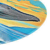 Planche À Découper Conception de saut de liberté océanique de baleine (Coin)