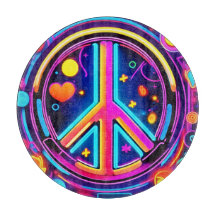 Conception de signe de paix vibrant