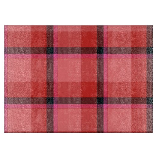 Planche À Découper Conception de tartan (Devant)