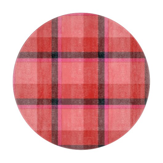 Planche À Découper Conception de tartan (Devant)