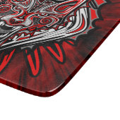 Planche À Découper Conception de totem tribal Haida Loup (Coin)