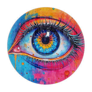 Planche À Découper Conception de vision à oeil vibreux