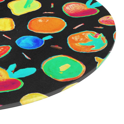 Planche À Découper Conception de vision de néon fruité (Coin)