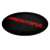 Planche À Découper Conception d'expression mignonne "#BEAUTIFUL". Com (Coin)