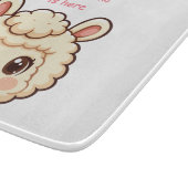 Planche À Découper Conception d'illustration de lama mignon (Coin)