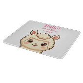 Planche À Découper Conception d'illustration de lama mignon (Coin)
