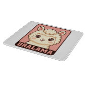 Planche À Découper Conception d'illustration de lama mignon (Coin)