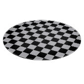 Planche À Découper Conception du Motif du vérificateur gris cendré (Coin)