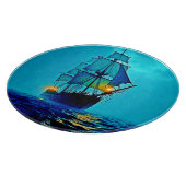 Planche À Découper Conception d'un voyage en mer de grande taille (Coin)