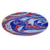Planche À Découper Conception dynamique des Motifs Abstraits bleus (Coin)