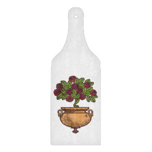 Planche À Découper Conception florale d'arbre rose Art Nouveau vintag