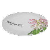 Planche À Découper Conception florale d'orchidée rose – Art botanique (Coin)