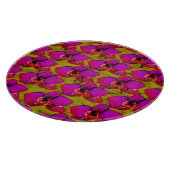 Planche À Découper Conception Florale Magenta Groovy (Coin)