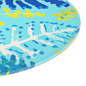 Planche À Découper Conception Florale Vibrante (Coin)