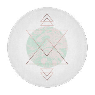 Planche À Découper Conception géométrique d'art abstrait