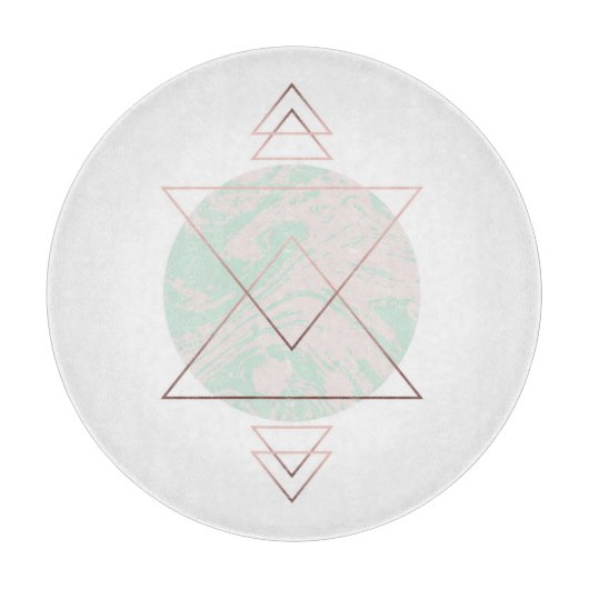 Planche À Découper Conception géométrique d'art abstrait (Devant)