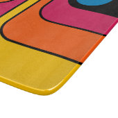 Planche À Découper Conception géométrique de style rétro années 70 Mo (Coin)