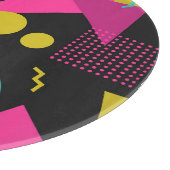 Planche À Découper Conception géométrique Memphis des années 80 rétro (Coin)