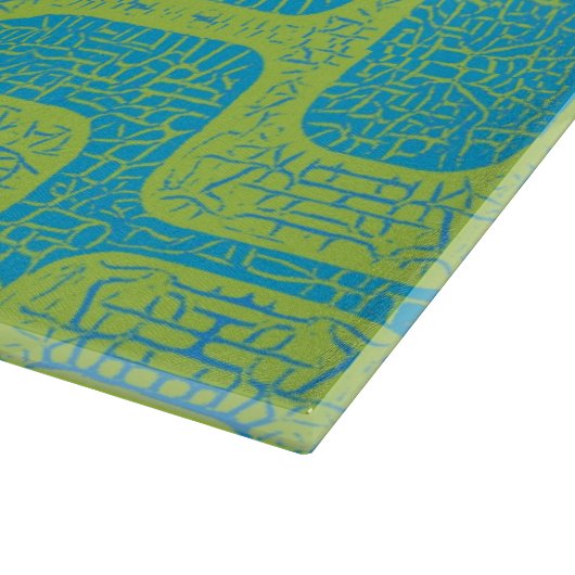 Planche À Découper Conception géométrique moderne du milieu du siècle (Coin)